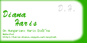 diana haris business card